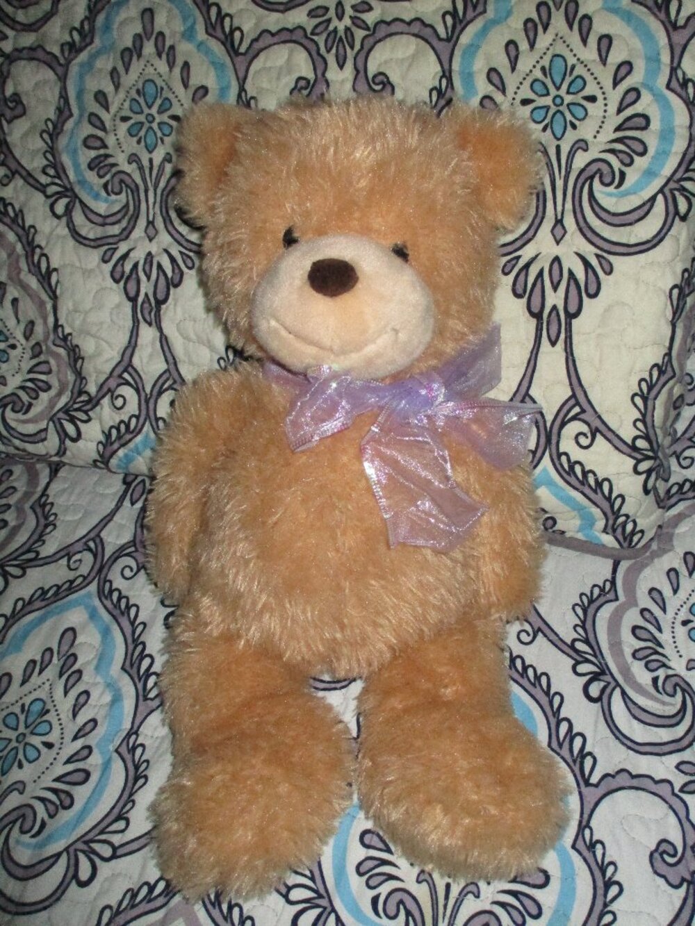Ginger Bear 18" GUND For SHUTTERFLY Floppy Beanbag Plush  Retired
